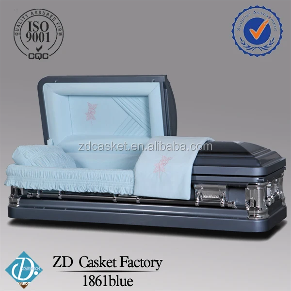 Best quality metal casket for sale(1861 Blue)