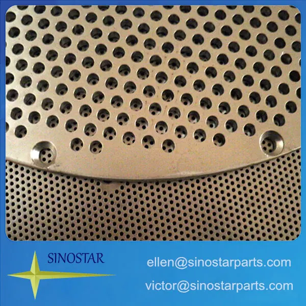 stainless steel perforated paper pulp screen plate