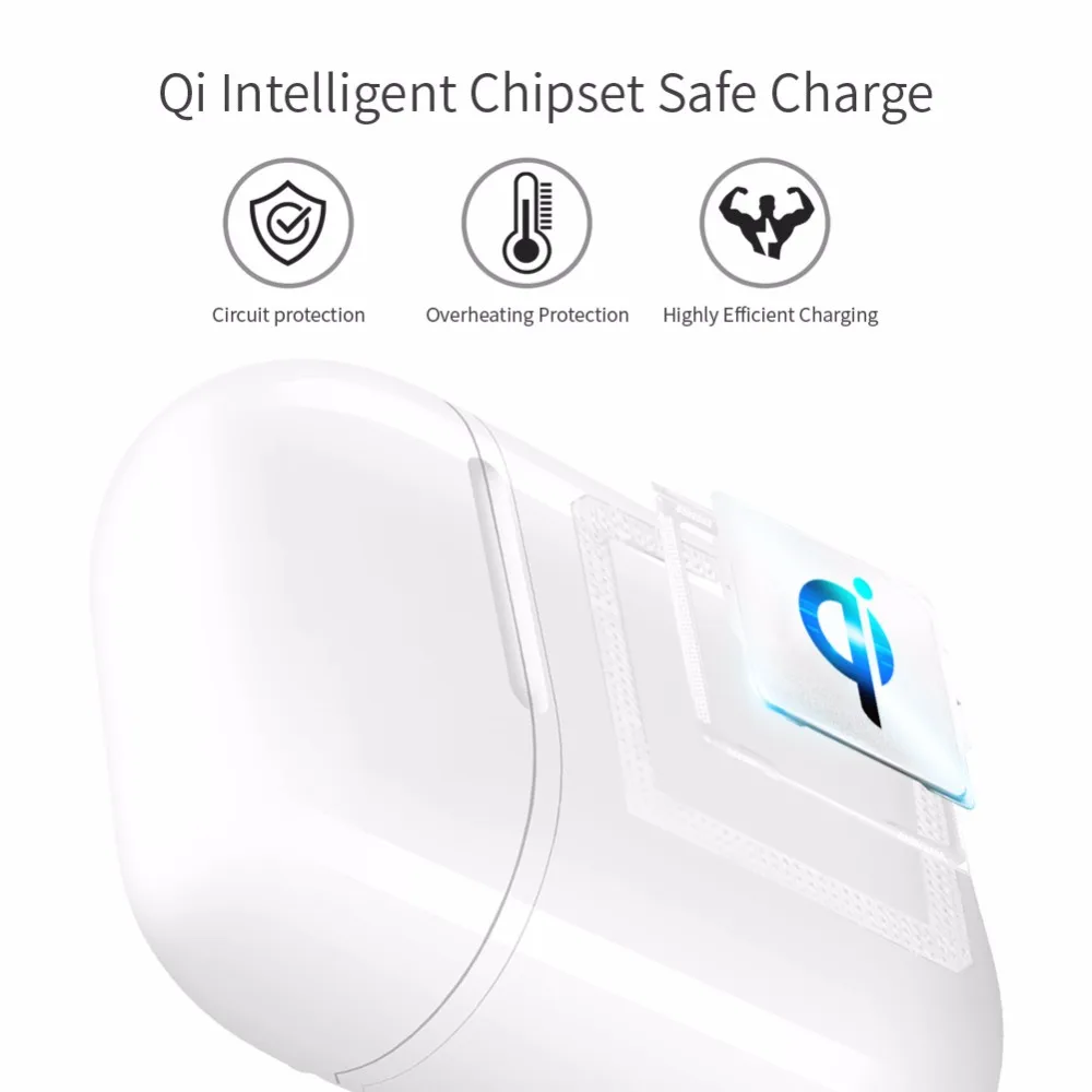 
The Latest Design Portable Qi Standard Wireless Charging Cover Case For AirPod, New AirPod Best Case Wireless Charging 