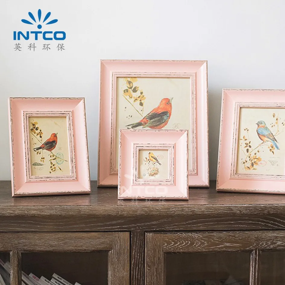 INTCO hot selling pink cheap plastic photo frame