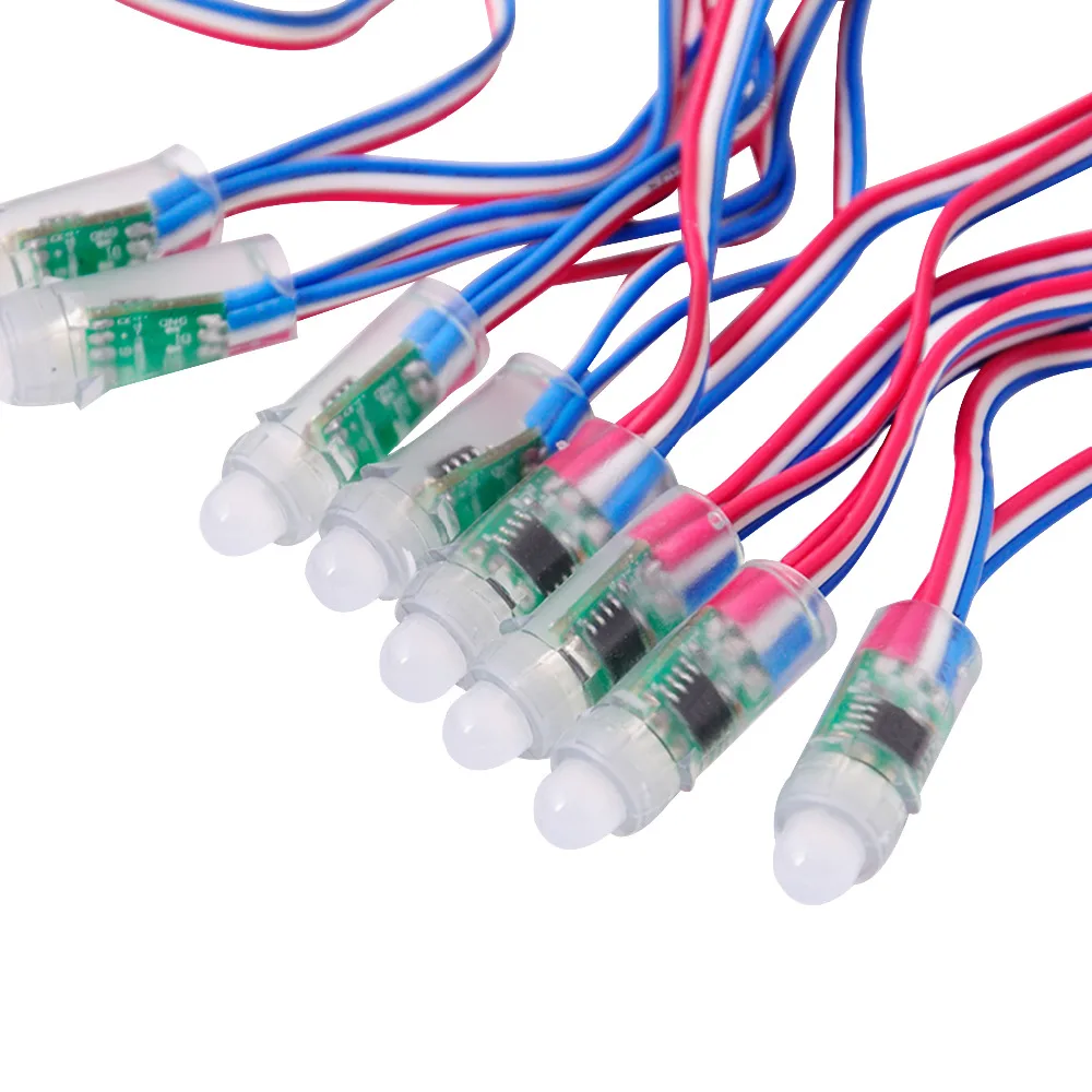 RGB DC12V 0 6 W 12 мм WS2811 Пиксельная цилиндрическая Светодиодная лампа