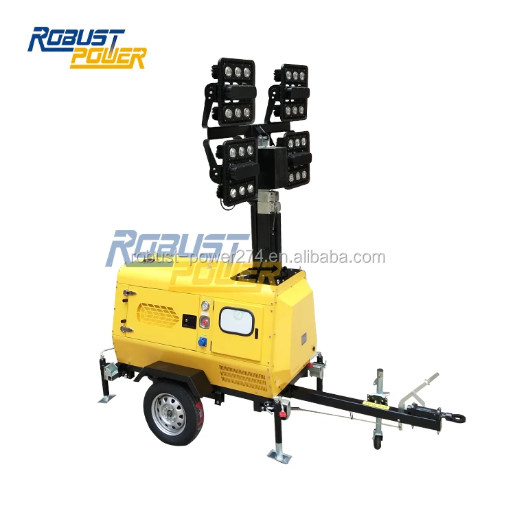 OEM Japan Brand Heavy Duty Truck Mounted Portable Light Tower