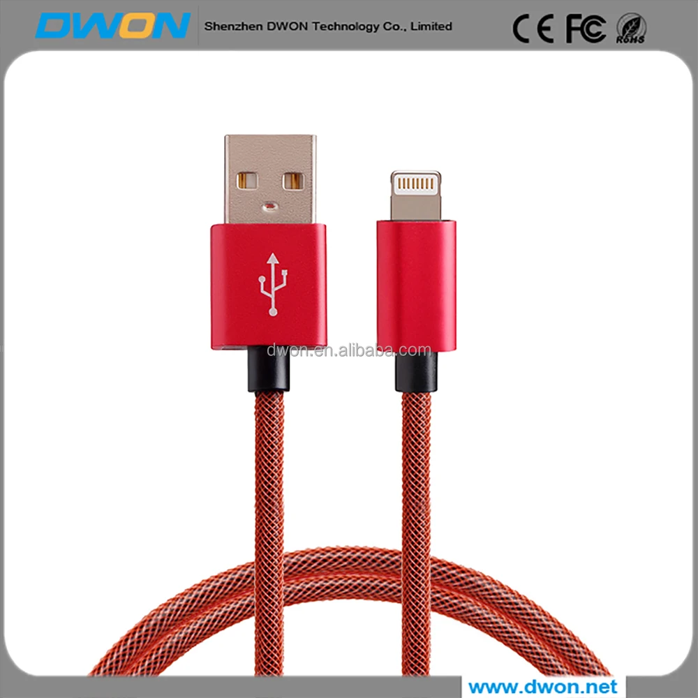 Mfi-контроллеров телефонного кабеля 2 м 2.1A Быстрая зарядка USB кабель для Apple
