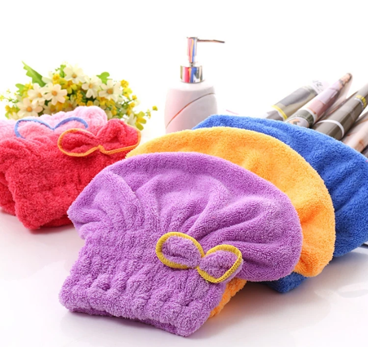Super absorbent Coral Velvet hair drying towel Microfiber hair towel