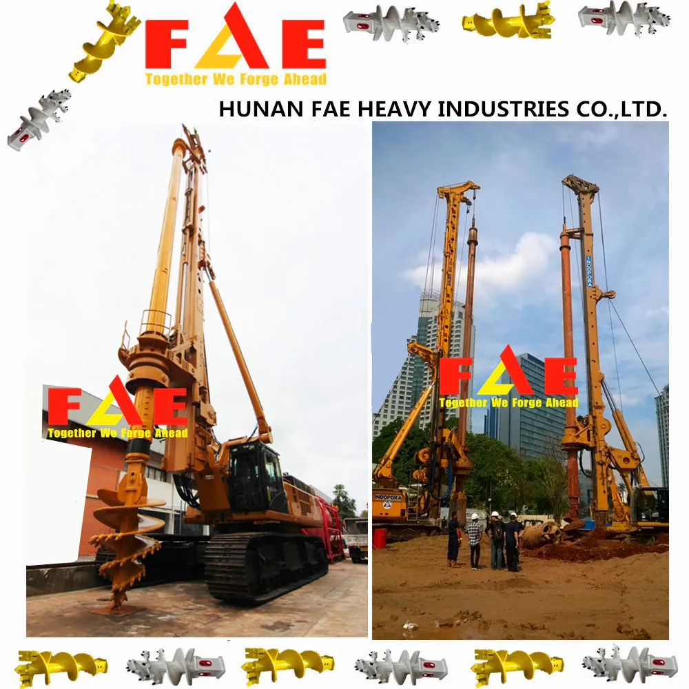 Quality hydraulic rock earth auger for hard rock