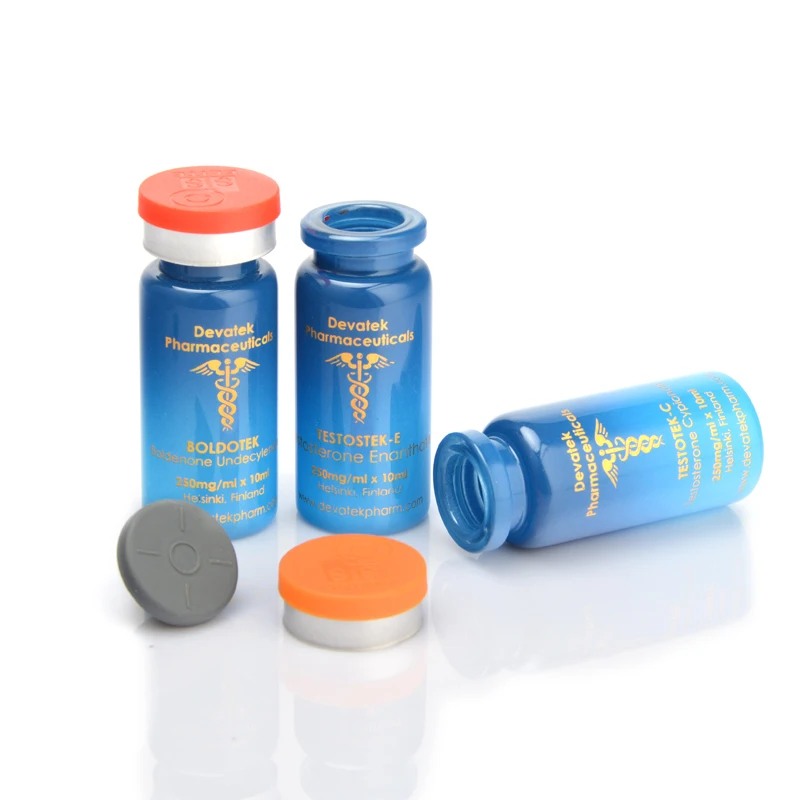 Wholesale custom empty injection vial luxury 10ml glass vial steroid labels China factory vial caps