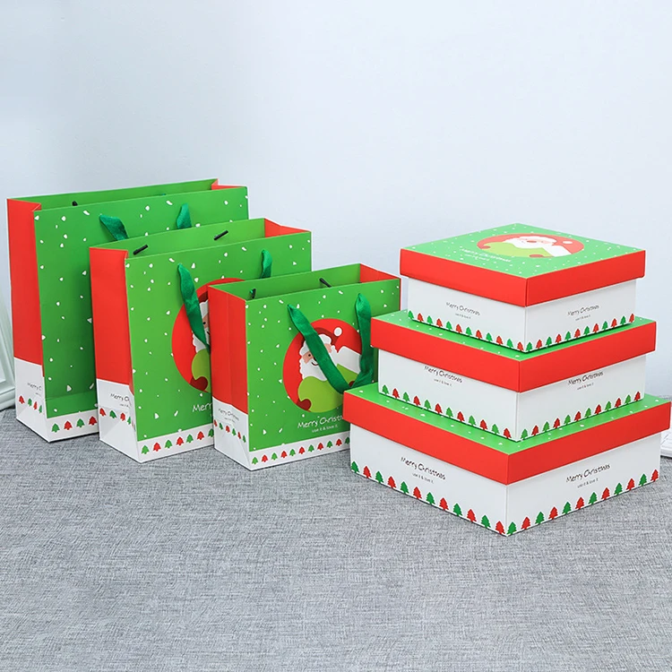Christmas Gift Boxes Custom Logo Design Paper Cardboard Packing Boxes for Shoe