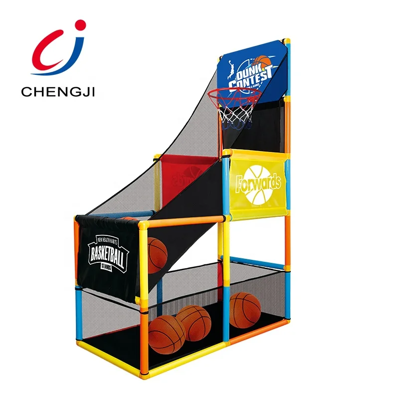 Chengji kids plastic sport game backboard inflatable hoop educational basketball stand toys for kids