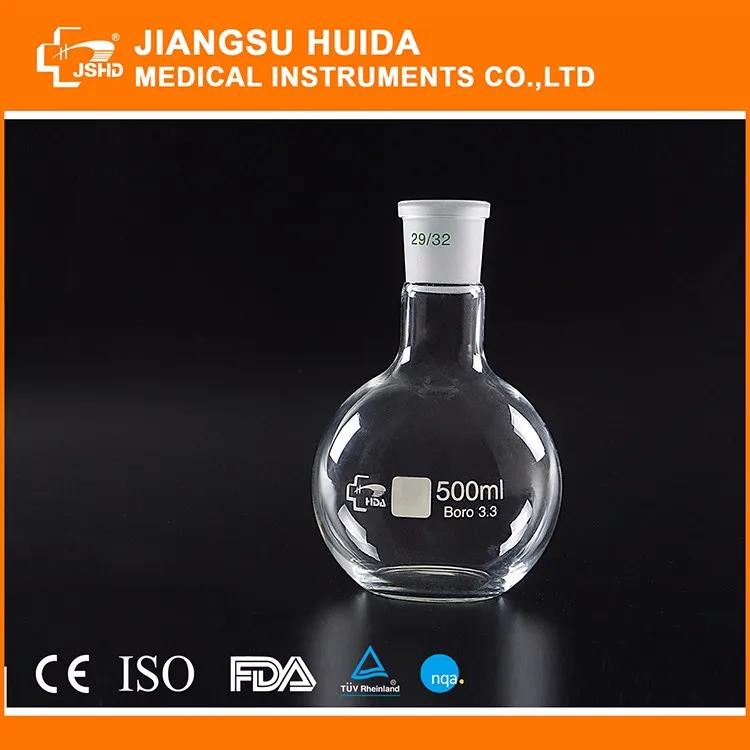 50-15000 мл кипящей колбу плоское дно узким горлышком