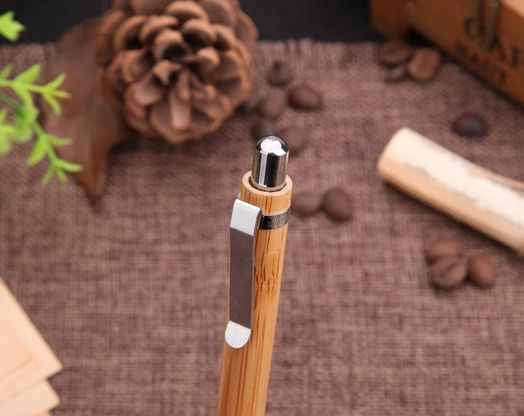 Eco friendly promotional custom wooden Bamboo stylus pen