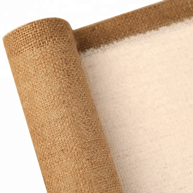 Blank oil paint canvas,wholesale artist jute canvas roll,any size with 68.8'/175cm wide primed canvas for artist oil painting.