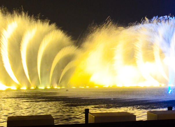 Dubai fountain nozzle 20 meter high fountain 3D swing fountain nozzle