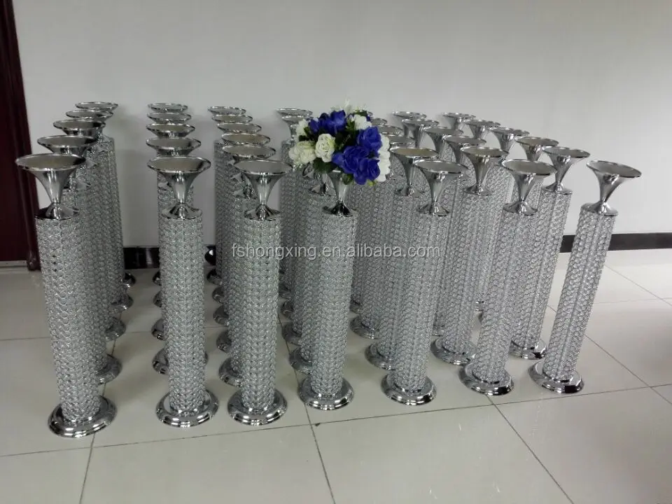 The latest crystal flower stand centerpiece for weddings