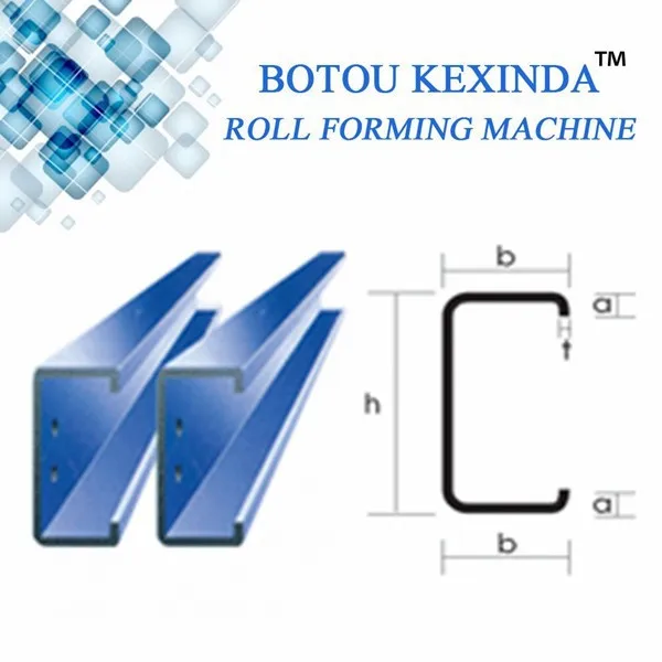 
Botou kexinda C shape channel roll forming machine price 