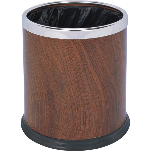 GNF Open-top Double-layer Steel Dustbin round Room Waste Bin Good Price Good Quality