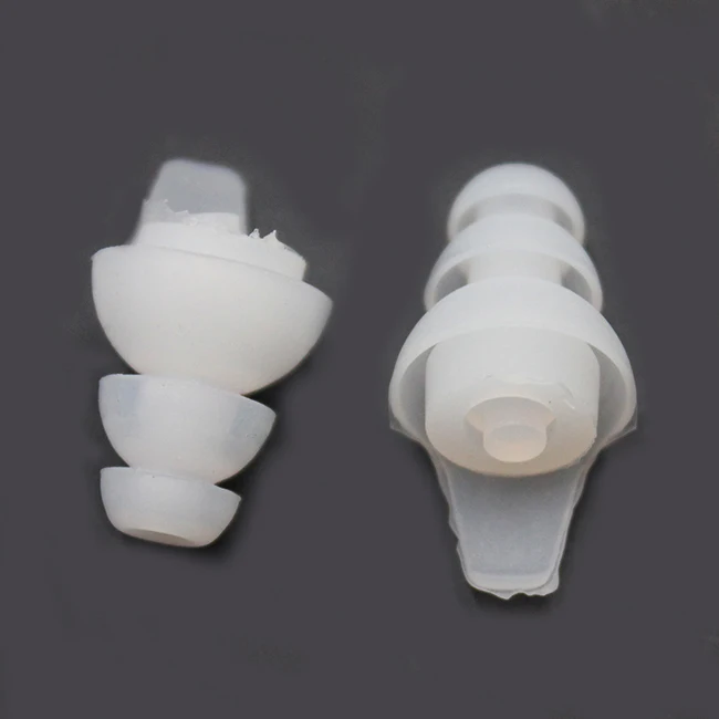 Popular Customized logo Safety Soft soundproof Silicone Sleep Earplugs For Noise