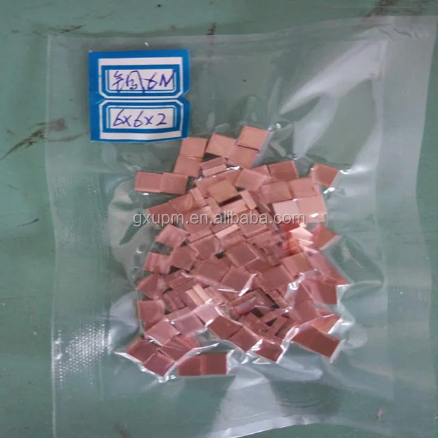
Hot high pure 5n and 6n high purity oxygen free copper plate with GDMS and LMS test report 