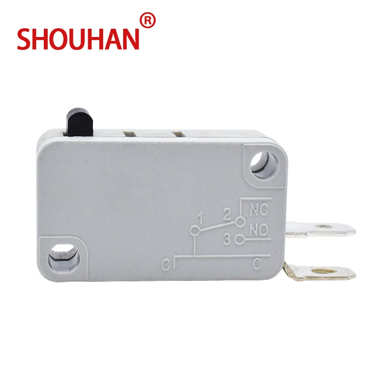 Kw3 oz микро переключатель 2 pin серый Мгновенный Переключатель SH7-2 с черная кнопка