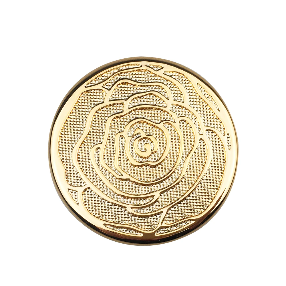 Customized 15g 0.5oz Empty Luxurious Gold Foundation Make-up Powder Container Air Cushion Puff Case