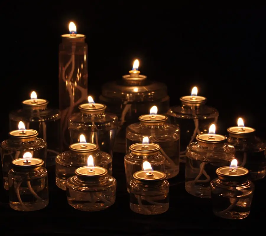 PET 35hr  White paraffin Liquid wax Oil table lamp fuel cell candle