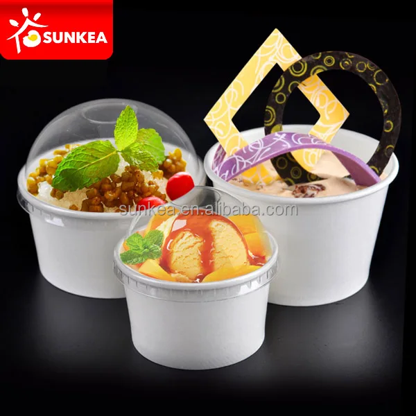 12 oz 16 oz 20 oz design paper ice cream cups