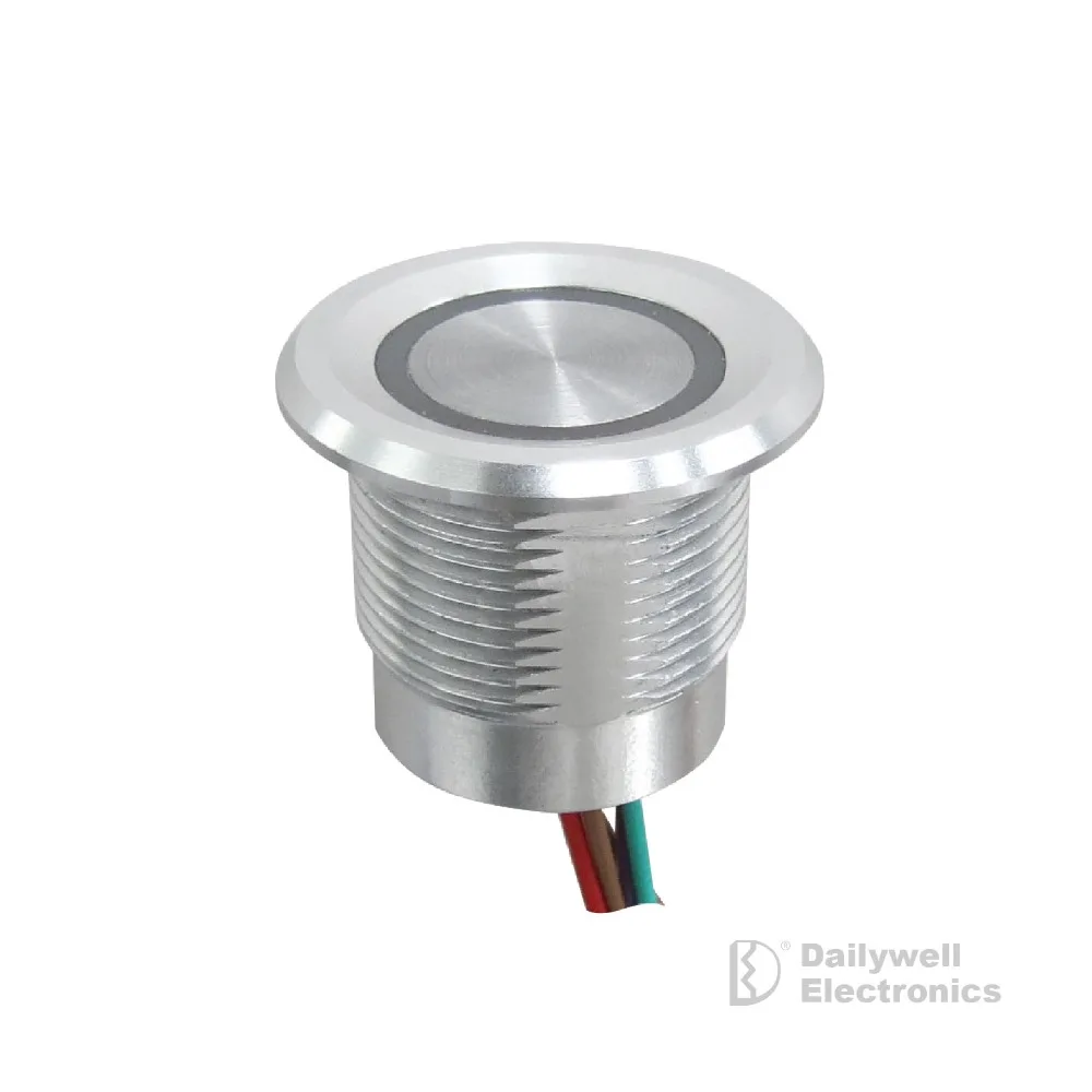
19mm High performance IP67 IK LED water-proof matel pushbutton Piezo switch 