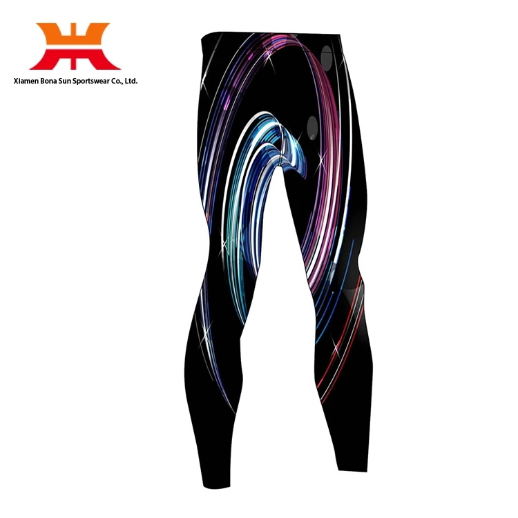 Оптовая Продажа ММА Спорт сухой плотно прилегают черно-белой печати flex нейлон леггинсы