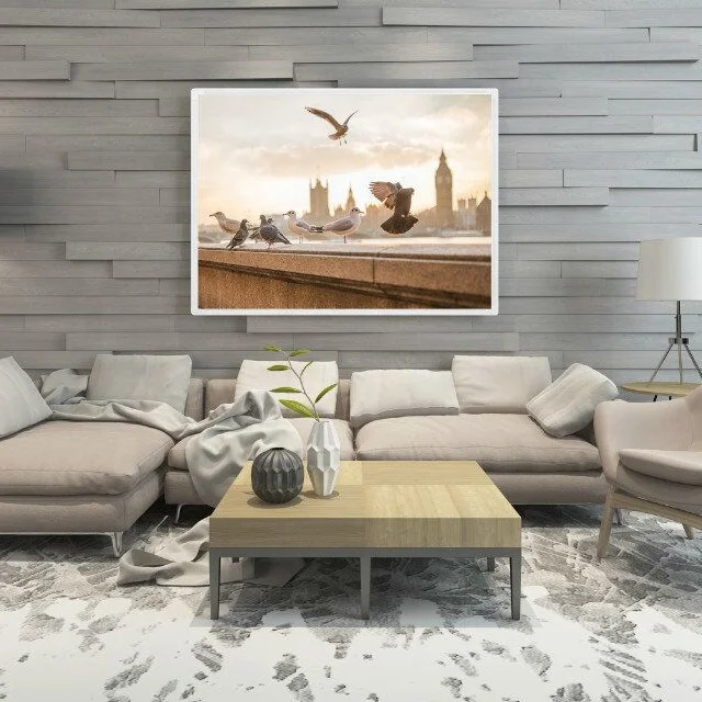 Декоративный настенный инфракрасный обогреватель Электрический карбоновый кристаллический панельный печатные фотографии