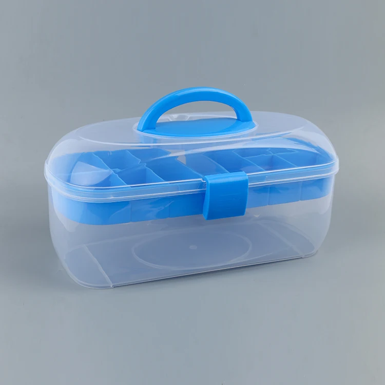 High Quality Portable Multi-function Tool Storage Box Large Oval Storage Toolbox