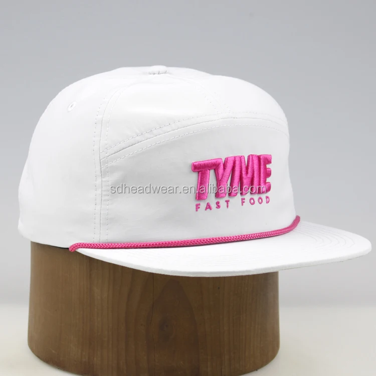 
Wholesale custom 7 panel camp hat ,custom embroidery ropes hats ,classic rope hats 