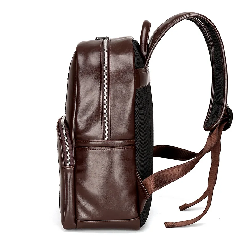 European and American fashion business crocodile pattern backpack men waterproof leather laptop backpack