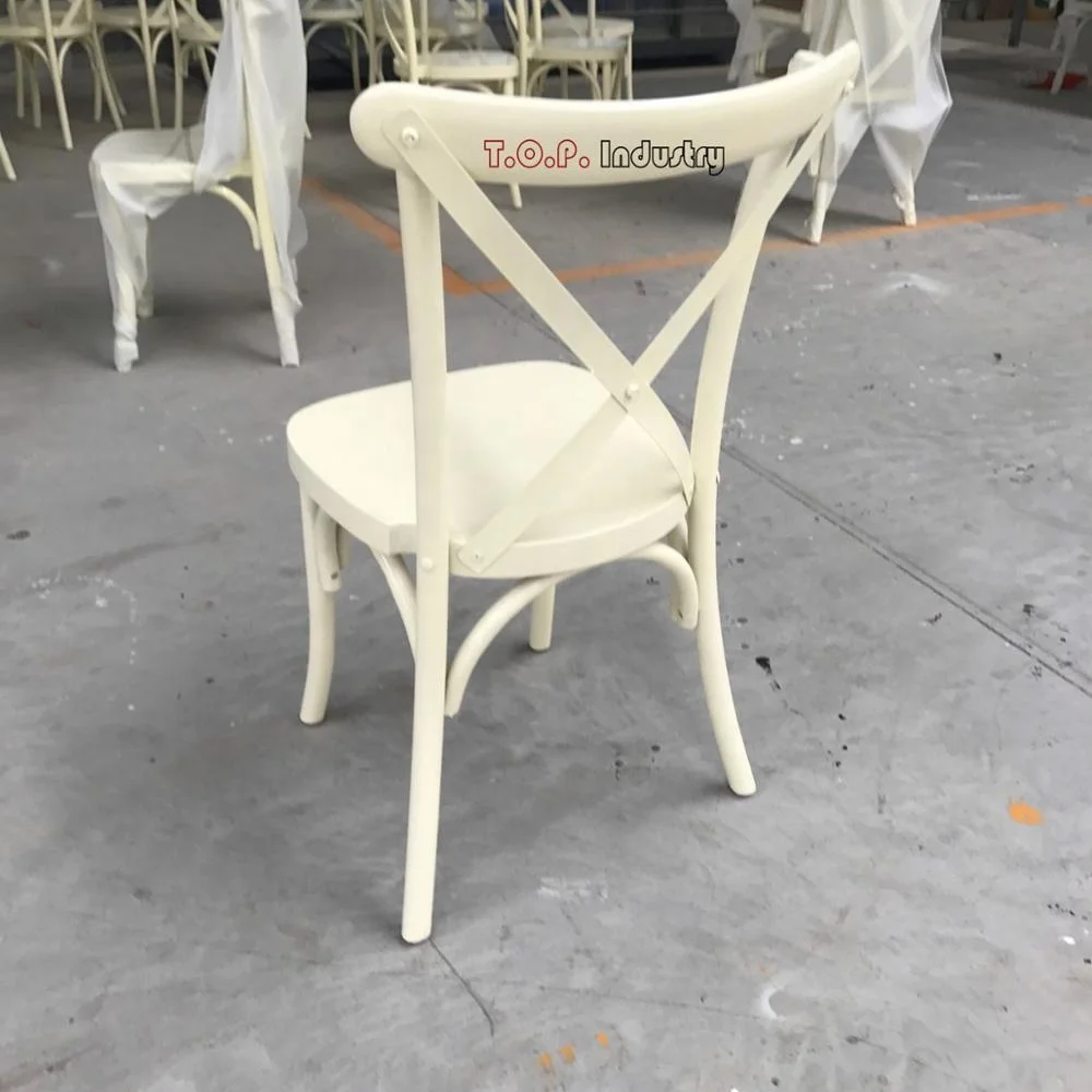 White Color Beech Wood Vintage x-back chair