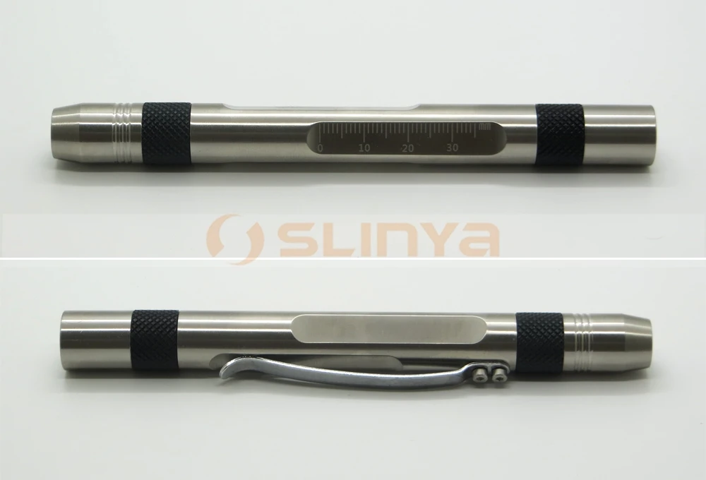 Reusable LED Diagnostic Medical Penlight with Gauge for Nurses Doctors with Pocket Clip