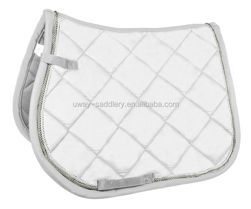 Quilted cotton horse saddle pad