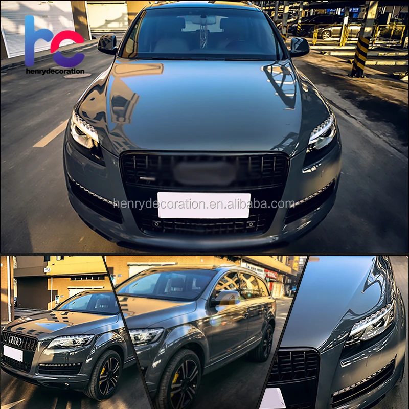 China Factory Glossy PVC Silver Color Glossy Pearl Chrome Metallic Car Vinyl Wraps With Air Free