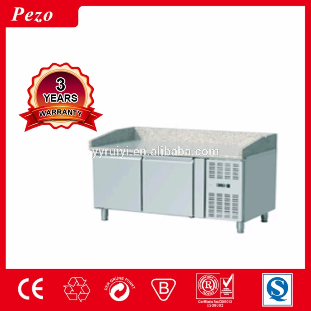 Pizza working table 2 door food display counter