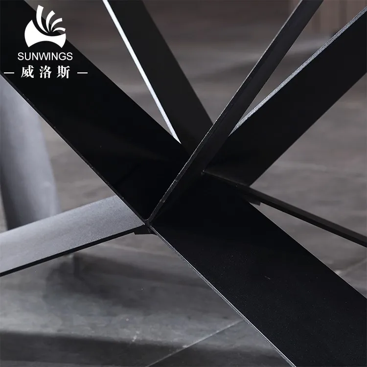 Modern dining room furniture luxury marble dining table set kitchen designs