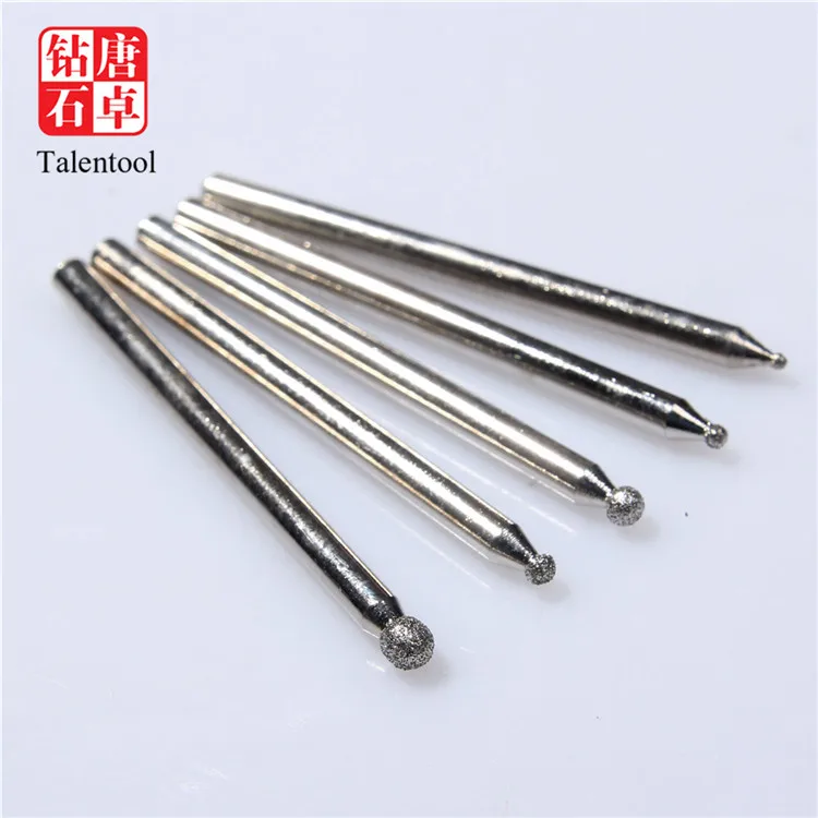 dremel use sintered polishing burr ball shape marble letter carving tool