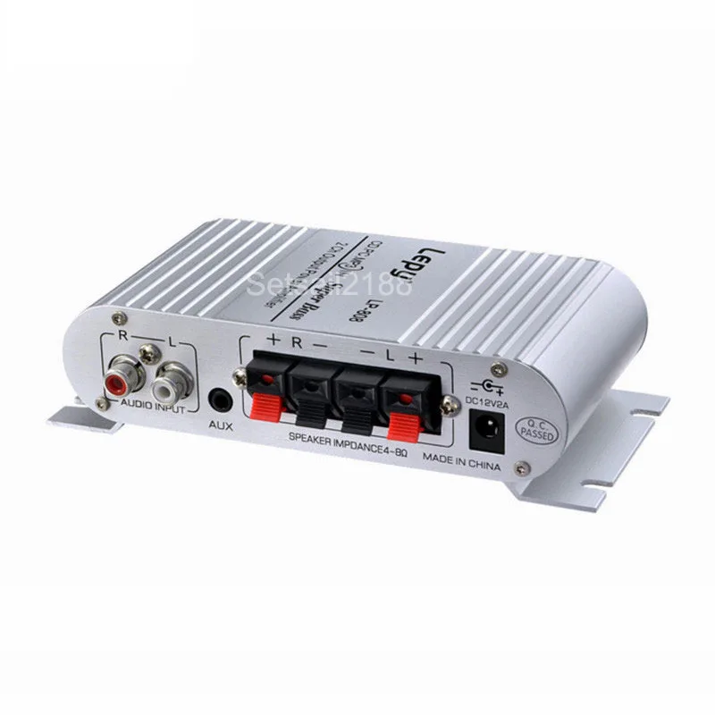 Lepy LP-808 LP808 12 В мини HiFi стереоусилитель для автомобильной аудиосистемы 20 Вт * 2