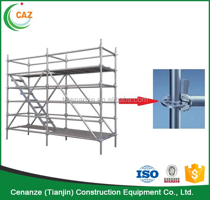 
European Standard Construction Ringlock System Facade Lahyer Scaffolding for Sale 