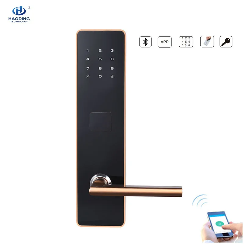 Electronic Smart ANSI Mortise Blue tooth Wireless Remote Control Door Lock for Office Home Hotel Apartment
