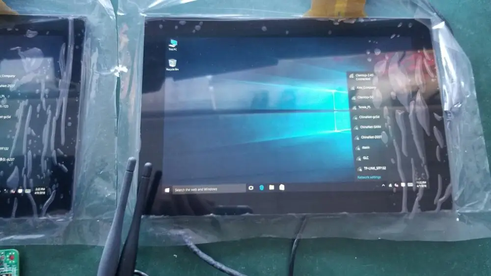 10.1 inch finish tablets quad core Win10 and Android dual Operation system tablet pc