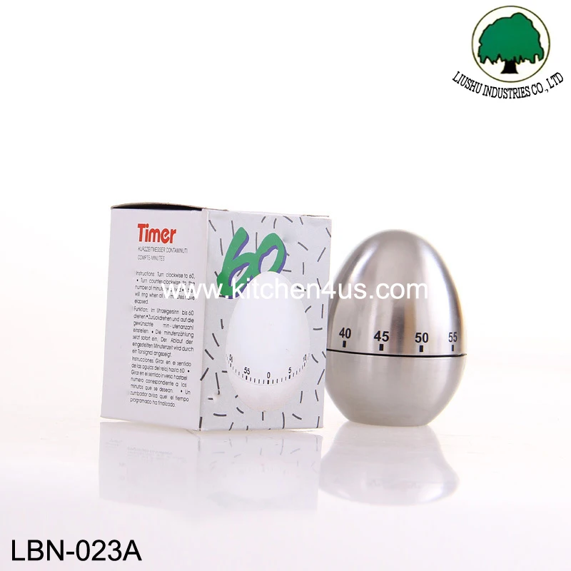 hot sales stainless steel egg shape kitchen cooking alarm timer