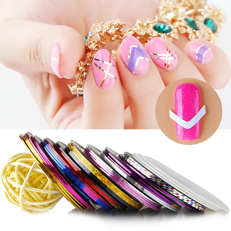 Bluesky beauty DIY Nail Art Sticker Line French gel manicure sticker