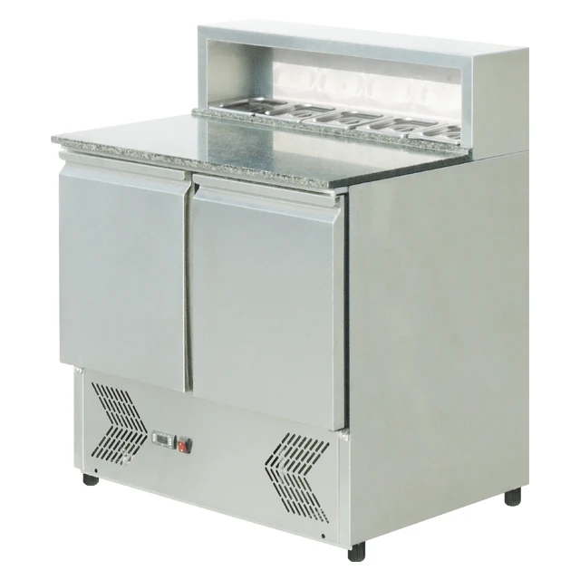 Restaurant 2 doors Salad Bar Refrigerator /Salad Prep Counter