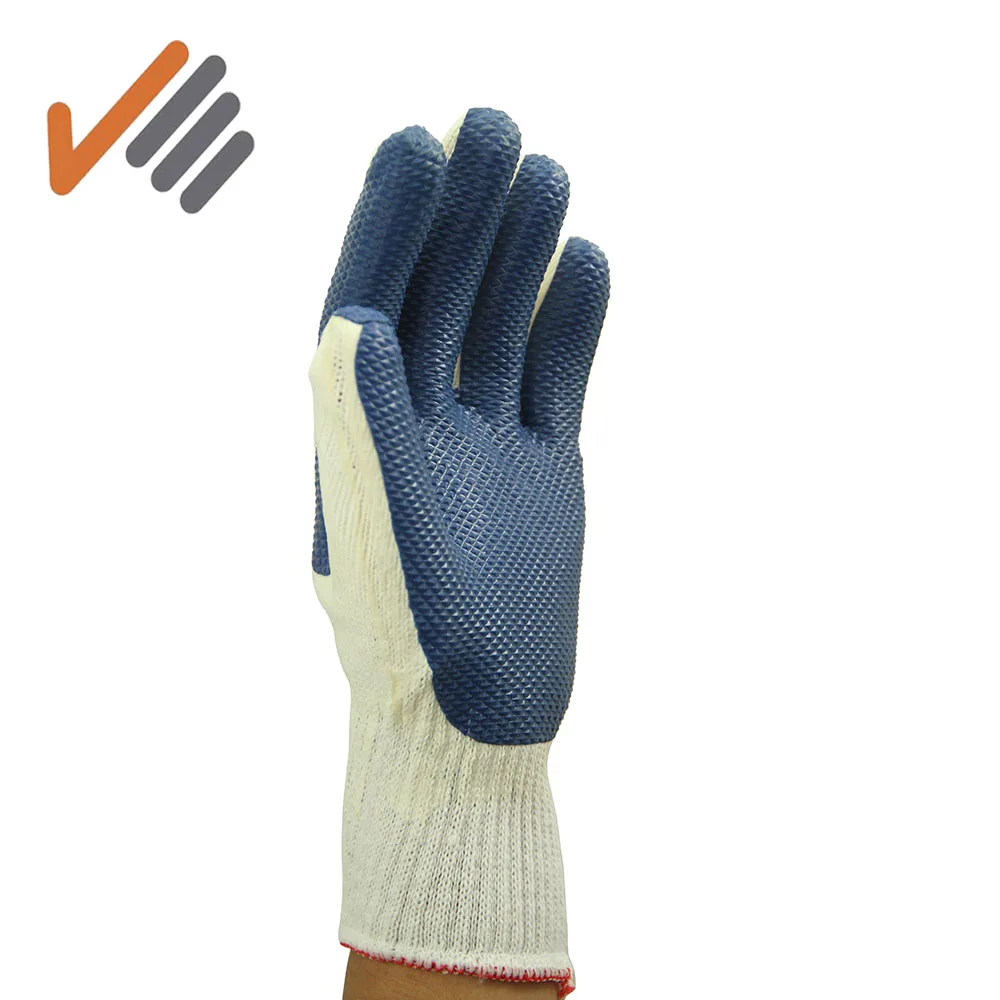 Sunnyhope Nitrile Coated Gloves XL Industrial Working Gloves with Cotton Lining ANSI EN388 Certified Anti-Impact Knit Structure
