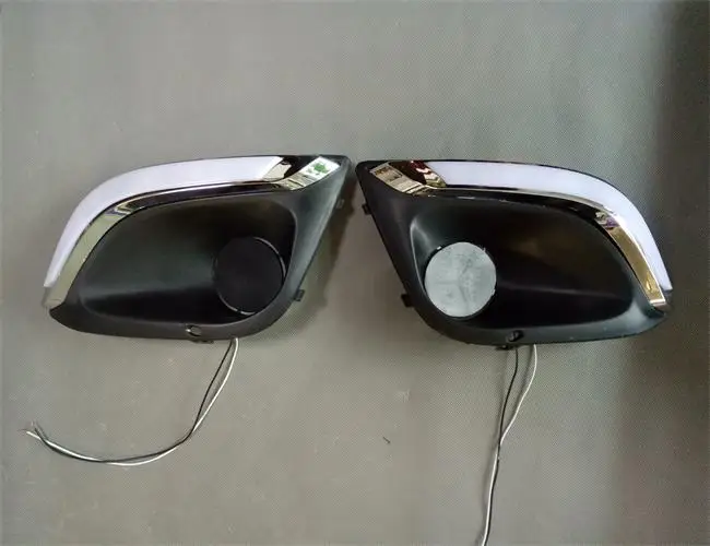 12 В 6 Вт Авто АБС пластик автомобиля светильника тумана СИД крышка для лада