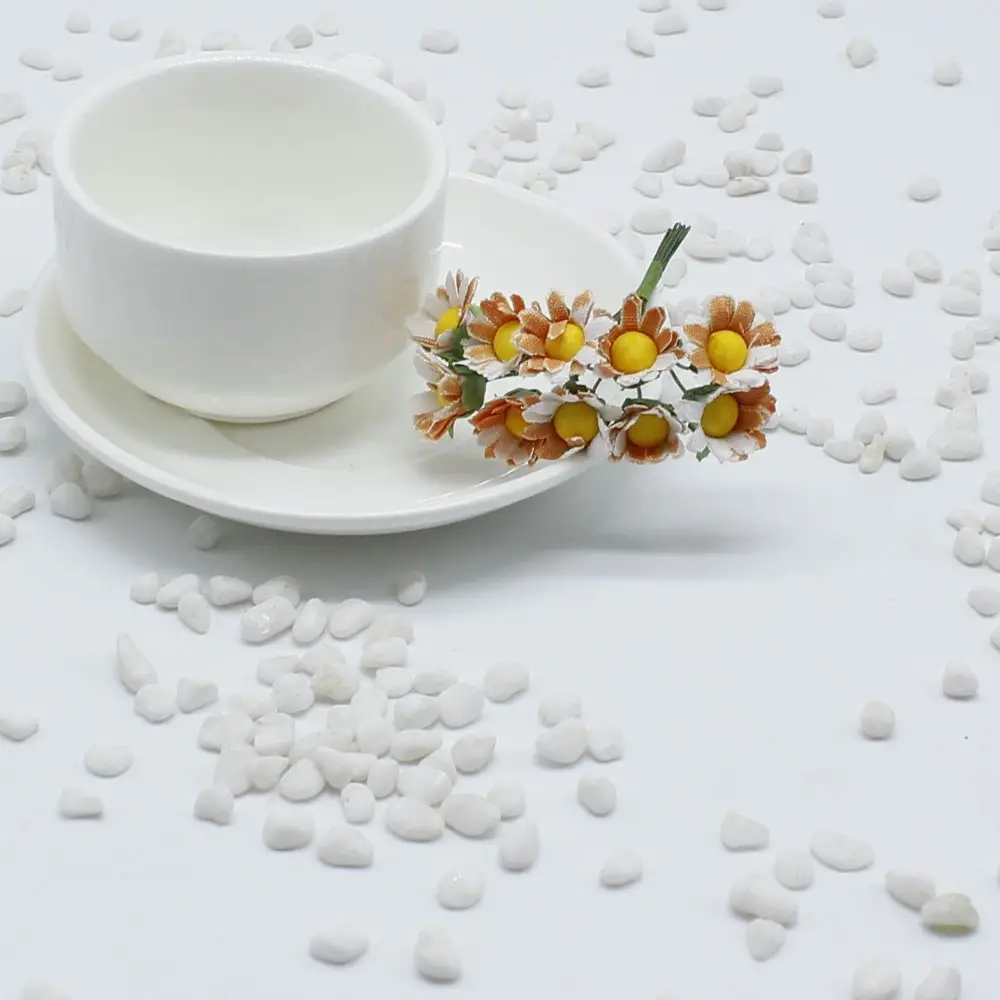 Shininglife flower garland with small sun flower  bouquet decorative artificial flower garland