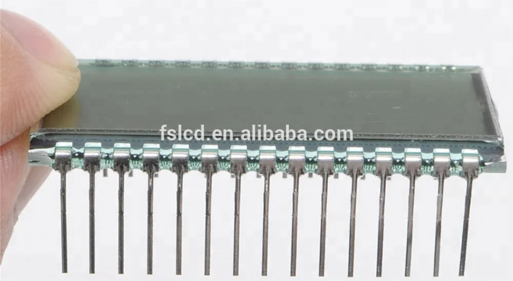 7-Segment Lcd Display Panel Customise Digit Transparent Liquid Crystal Display TN Type 6 Bit Lcd Display with Pins Connection