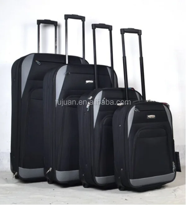New good quality stock trolley bags luggages 4 piece luggage set
